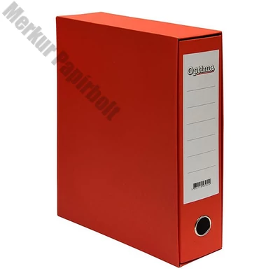 Iratrendező tokos OPTIMA A/4 80mm piros