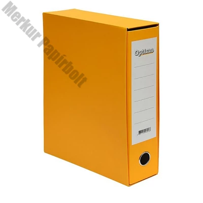 Iratrendező tokos OPTIMA A/4 80mm sárga