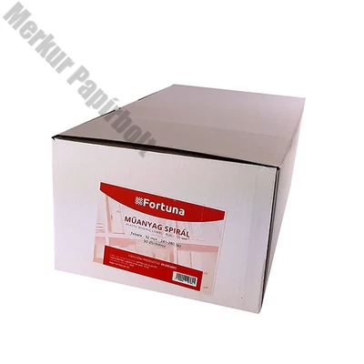 Iratspirál műanyag FORTUNA 32mm 241-280 lap fekete 50/dob