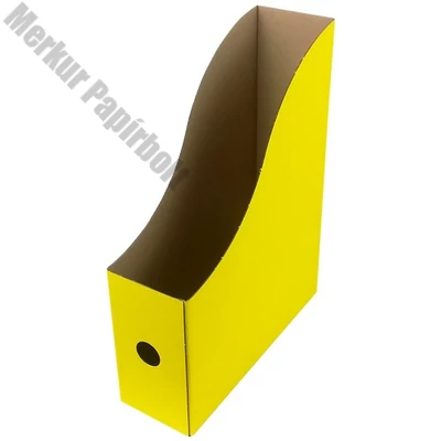 Irattartó papucs FORTUNA 80 mm karton összehajtható citrom