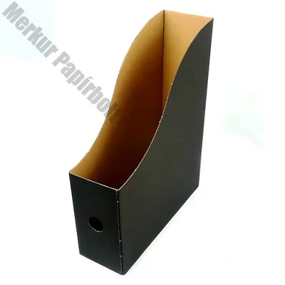 Irattartó papucs FORTUNA 80 mm karton összehajtható fekete
