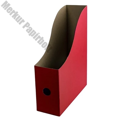 Irattartó papucs FORTUNA 80 mm karton összehajtható piros