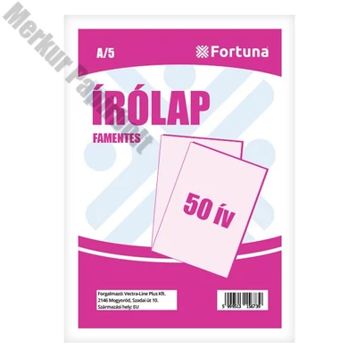 Írólap FORTUNA A/5 famentes 20-50 50 íves
