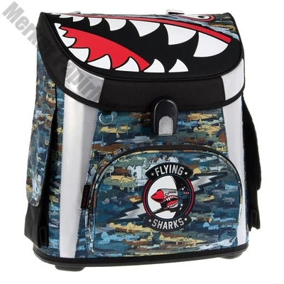 Iskolatáska ARS UNA kompakt easy ergonómikus mágneszáras Flying Shark