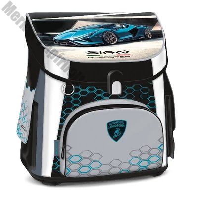 Iskolatáska ARS UNA kompakt easy ergonómikus mágneszáras Lamborghini türkiz