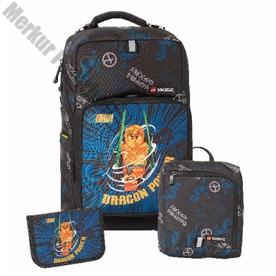 Iskolatáska szett LEGO Optimo 3 részes Ninjago Arin tornazsákkal és felszerelt tolltartóval