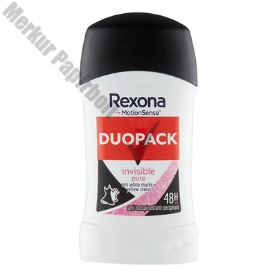 Izzadásgátló stift REXONA Invisible Pure Duo 2x40ml