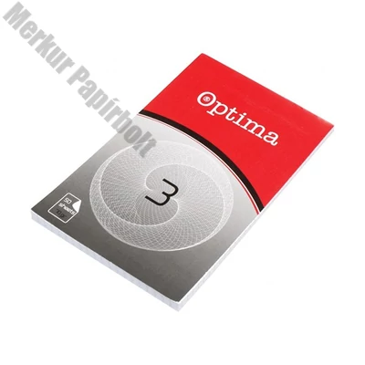 Jegyzettömb kockás OPTIMA 80x130mm 50 lapos