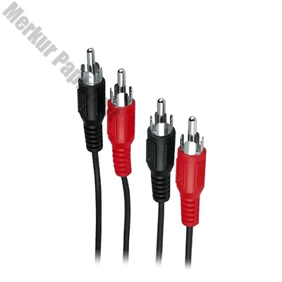 Kábel HAMA Eco 2RCA összekötő 1,5m fekete