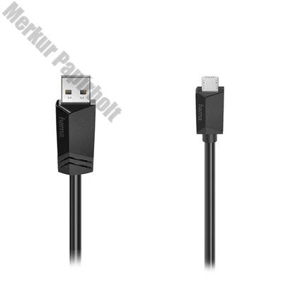 Kábel HAMA USB-A/Micro-USB 1,5m fekete