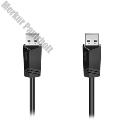 Kábel HAMA USB-A dugó 1,5m fekete