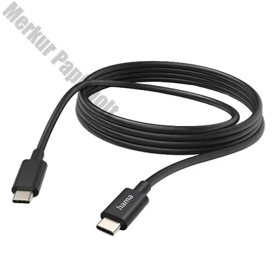 Kábel HAMA USB-C 3m fekete