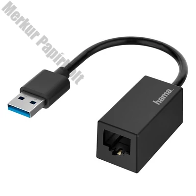 Kábel elosztó HAMA USB 3.0/LAN 10/100/1000 Mbps