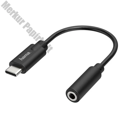 Kábel elosztó HAMA USB Type-C/Jack 3,5mm