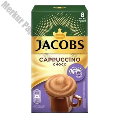 Kávé instant JACOBS Cappuccino Milka 8x15,8 g