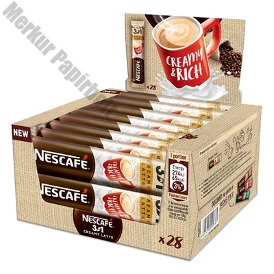 Kávé instant NESCAFE 3in1 Creamy Latte dobozos 28x15 g
