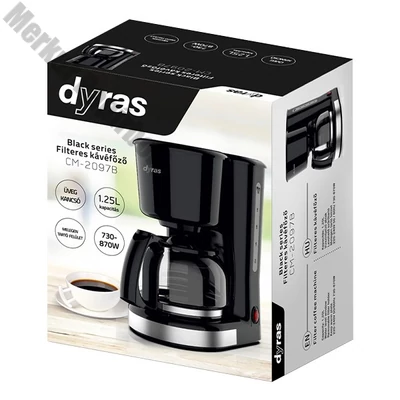 Kávéfőző DYRAS CM-2097B filteres fekete