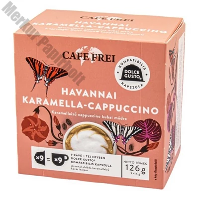 Kávékapszula CAFE FREI Dolce Gusto Havannai Caramel Cappuccino 9 kapszula/doboz