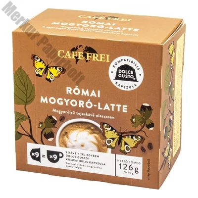 Kávékapszula CAFE FREI Dolce Gusto Római mogyoró Latte 9 kapszula/doboz