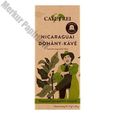 Kávékapszula CAFE FREI Nespresso Nicaraguai dohánykávé 9 kapszula/doboz