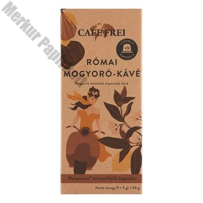 Kávékapszula CAFE FREI Nespresso Római mogyoró 9 kapszula/doboz