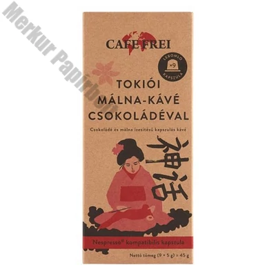 Kávékapszula CAFE FREI Nespresso Tokiói csokoládés-málna 9 kapszula/doboz