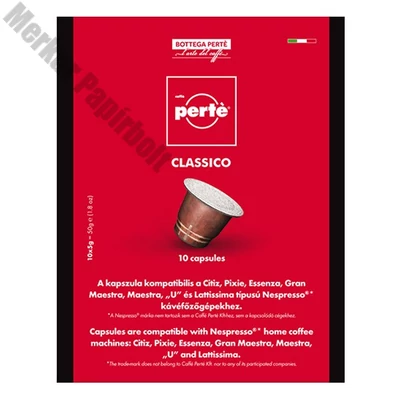 Kávékapszula CAFFÉ PERTÉ Classico 10 darab/doboz