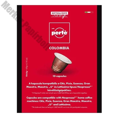 Kávékapszula CAFFÉ PERTÉ Colombia 100% arabica 10 darab/doboz