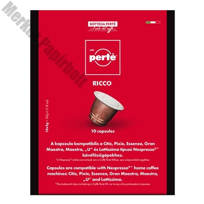 Kávékapszula CAFFÉ PERTÉ Ricco 10 darab/doboz