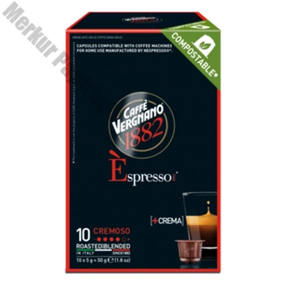 Kávékapszula CAFFÉ VERGNANO Nespresso Cremoso 10 kapszula/doboz