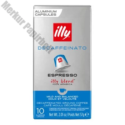 Kávékapszula ILLY Nespresso Espresso koffeinmentes 10 kapszula/doboz