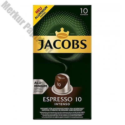 Kávékapszula JACOBS Nespresso Espresso 10 Intenso 52 g 10 darab/doboz