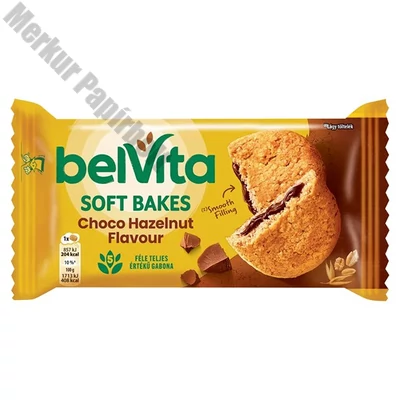 Keksz BELVITA Jó Reggelt! Softy csokoládés-mogyorós töltelékkel 50 g