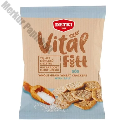 Keksz DETKI VitálFitt sós teljes kiőrlésű 100 g
