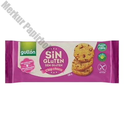 Keksz GULLON Choco Chips gluténmentes és cukormentes 130 g