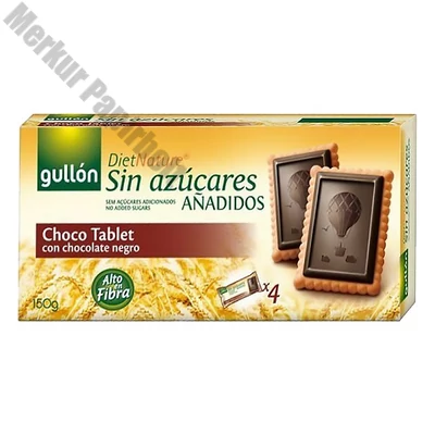 Keksz GULLON Choco Tablet cukormentes 150 g