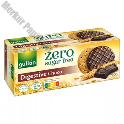 Keksz GULLON Digestiva cukormentes korpás csokoládés 270 g