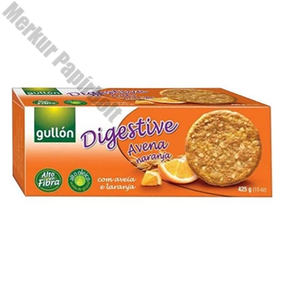 Keksz GULLON Digestive zabpelyhes narancsos 425 g