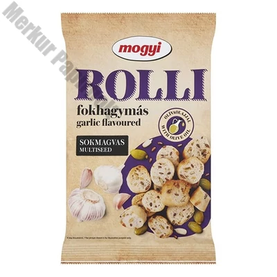 Kenyérkarika MOGYI Rolli sokmagvas fokhagymás 65 g