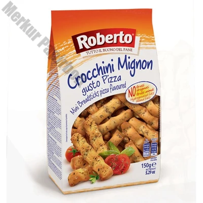 Kenyérrudacska ROBERTO mini crocchini pizzás 150 g