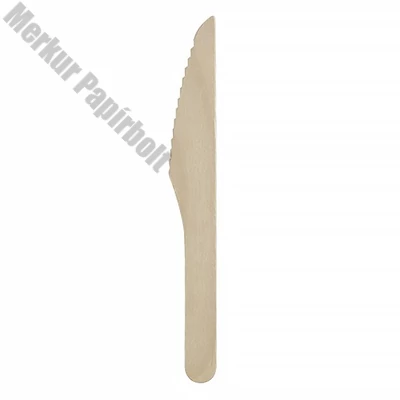 Kés eldobható fa BIO 16cm 100 darabos