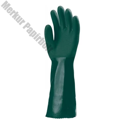 Kesztyű mártott COVERGUARD polimer vegyszerálló zöld 10-es 2 darab/pár