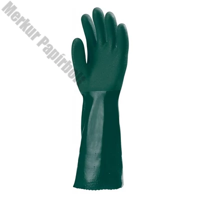Kesztyű mártott COVERGUARD polimer vegyszerálló zöld 9-es 2 darab/pár