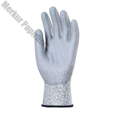 Kesztyű mártott COVERGUARD vágásbiztos HPPE PU tenyér szürke 6-os 2 darab/pár