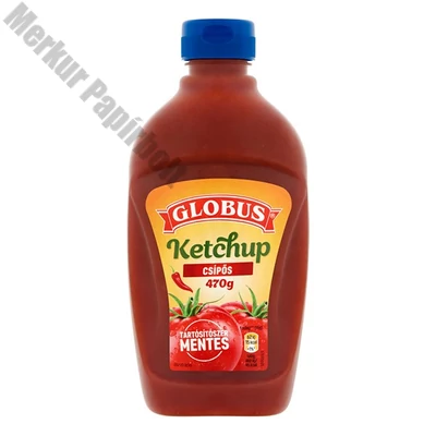Ketchup GLOBUS Csípős flakonos 470 g