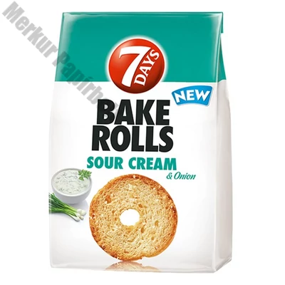 Kétszersült kenyérkarika TUC Bake Rolls hagymás tejfölös 80 g