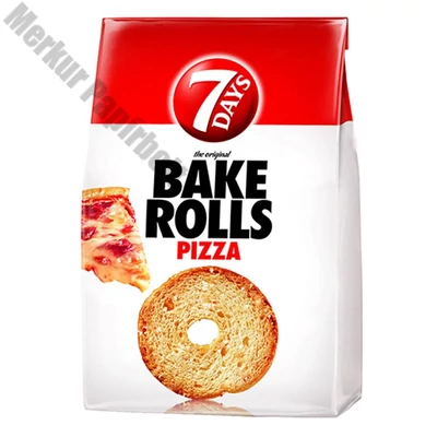 Kétszersült kenyérkarika TUC Bake Rolls pizza ízű 80 g