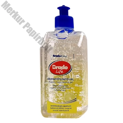 Kézfertőtlenítő gél BRADOLIFE Citrom kinyomó szelepes 500 ml