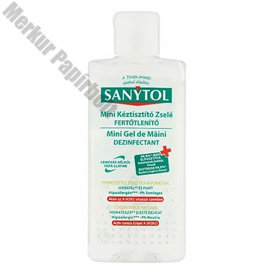 Kézfertőtlenítő gél SANYTOL mini kupakos 75ml
