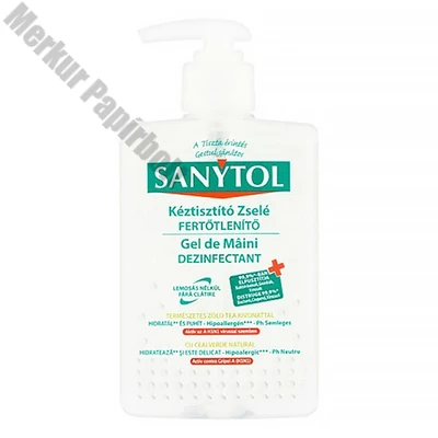 Kézfertőtlenítő gél SANYTOL pumpás 250 ml